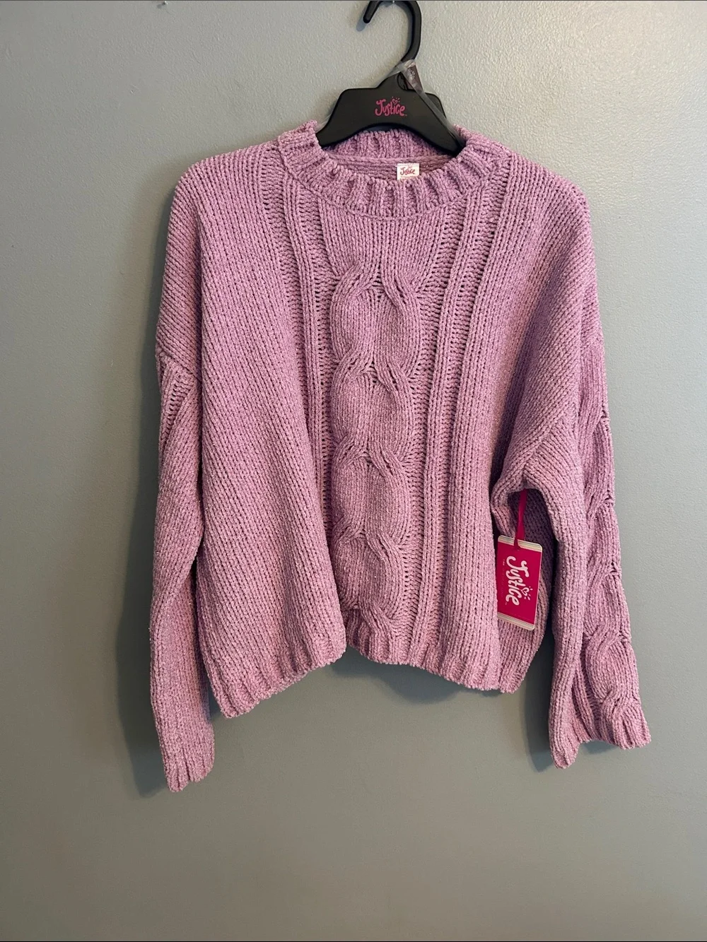 Justice Cable-knit Sweater